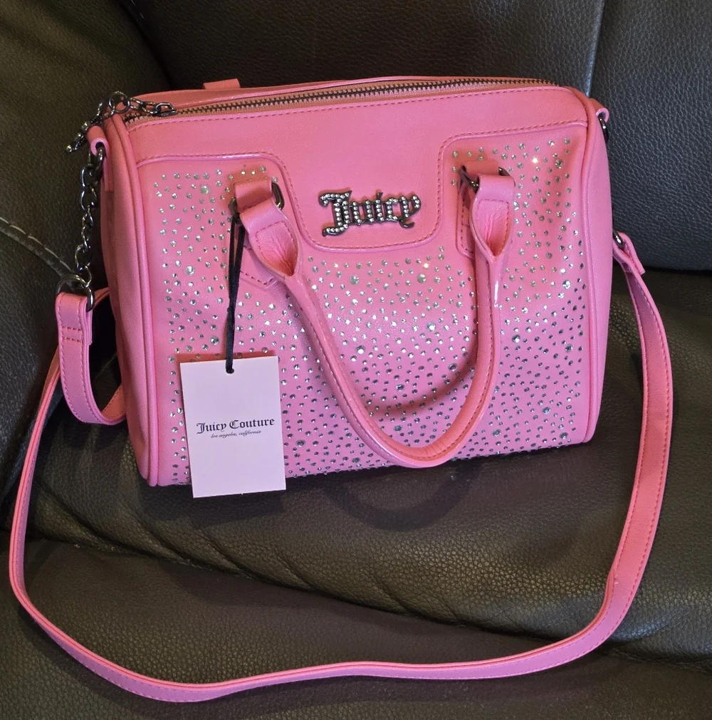 Juicy Couture hot Pink Dazzle Satchel